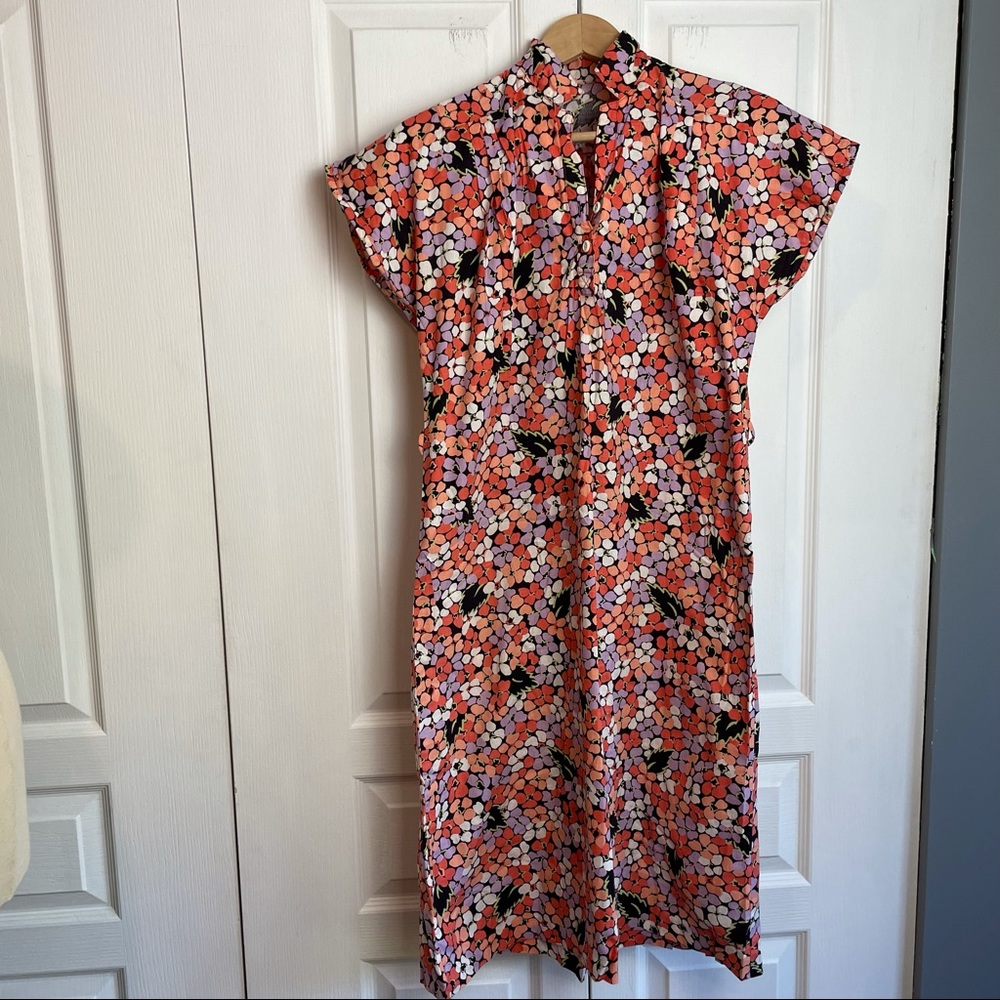 Printed Retro Shirt Dress